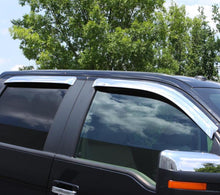 Load image into Gallery viewer, AVS 04-14 Ford F-150 Supercab Ventvisor Outside Mount Front & Rear Window Deflectors 4pc - Chrome