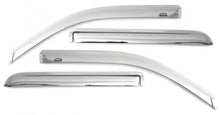 Load image into Gallery viewer, AVS 04-15 Nissan Titan Crew Cab Ventvisor Outside Mount Front & Rear Window Deflectors 4pc - Chrome