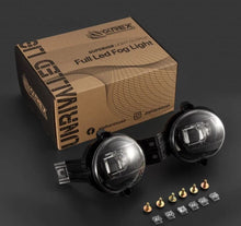 Load image into Gallery viewer, AlphaRex 02-08 Dodge Ram 1500/03-09 Ram 2500/3500 DoubleTap Dual Color LED Proj Fog Lights - Wt/Ambr
