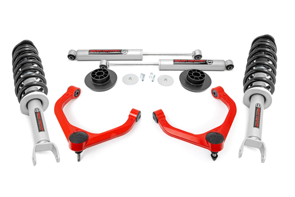 Rough Country 3 Inch Lift Kit Ram 1500 4WD (2012-2018 & Classic) - RED UCA's