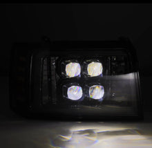 Load image into Gallery viewer, AlphaRex 92-96 Ford F-Series/Bronco NOVA-Series LED Proj Headlight Alpha-Bk w/Actv Light SS &amp; SBDRL