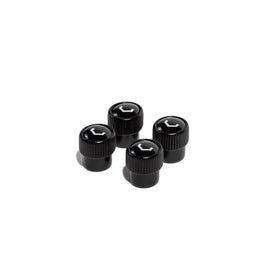 VOSSEN WHEELS CLASSIC V VALVE STEM CAP SET (BLACK/BLACK)