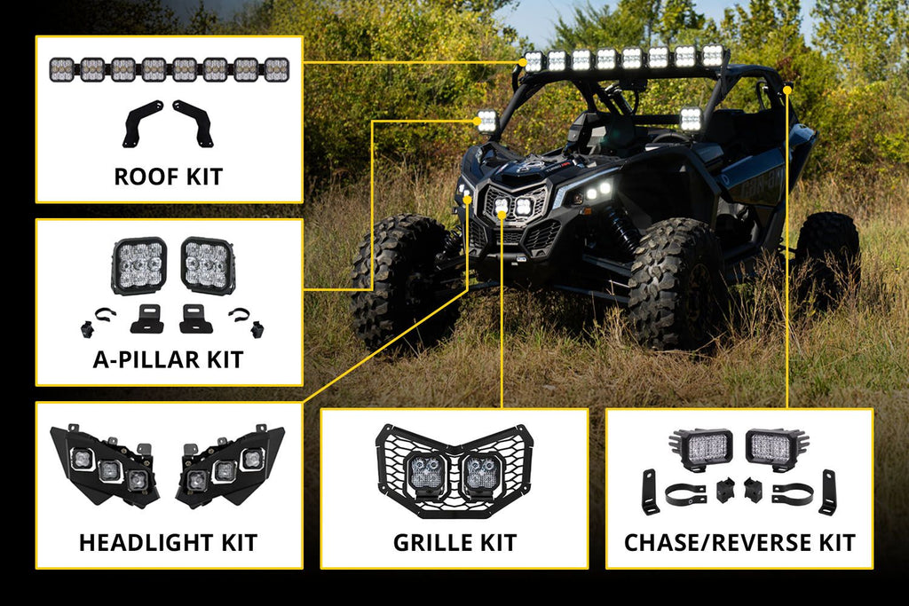 2017-2025 Can-Am Maverick X3 - SS5 Roof Cross Link Light Pod Bar