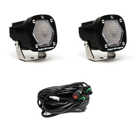 Baja Designs S1 Wide Cornering LED Light w/ Mounting Bracket Pair