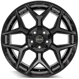 4 Play 4P06 Wheel 22x10 ET -18 Offset / 6-135-6-139-7 BP / 106.1 CB / Brushed Black Wheel