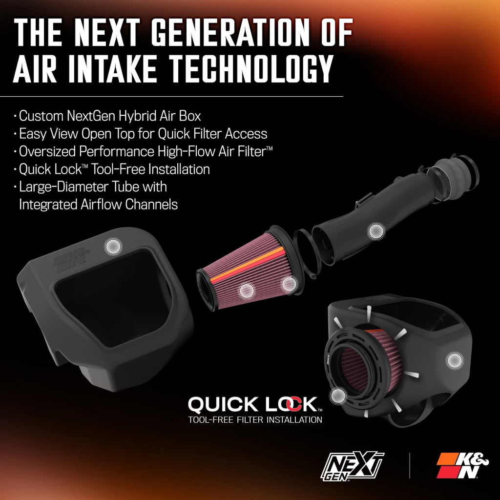 K&N 2025 RAM 1500 / RHO TT F/L L6-3.0L GEN 3 Performance Intake System NextGen