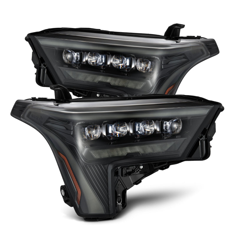 AlphaRex 22-23 Toyota Tundra NOVA-Series Headlights Alpha-Black w/Amber DRL - Req 810029 OR 810030