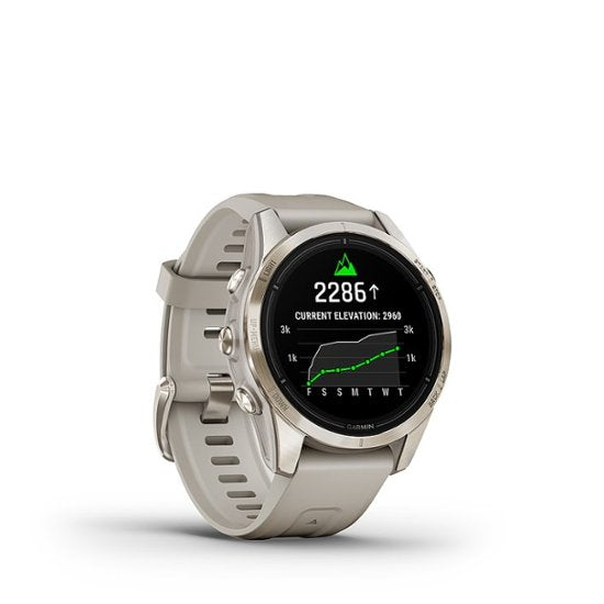 Garmin Epix Pro Sapphire Edition – Soft Gold with Light Sand Band