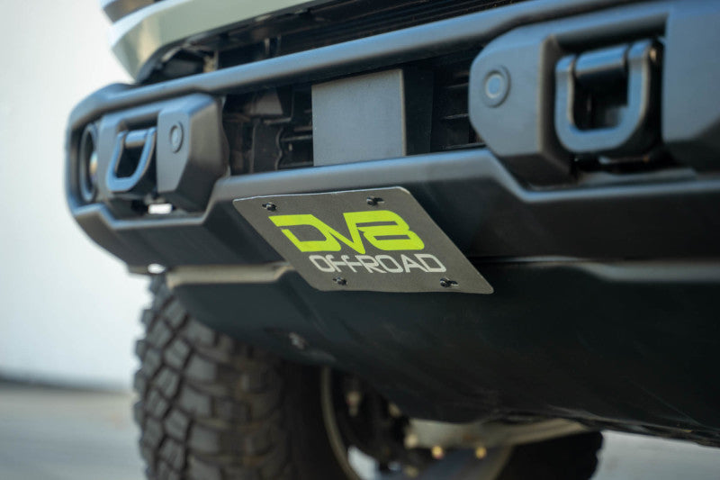 DV8 Offroad 2021 Ford Bronco Capable Bumper Slanted Front License Plate Mount