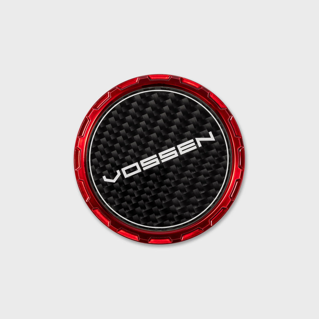 Vossen Classic Carbon Billet Sport Cap 2.0 - Large (VHFL) - Transparent Red - Twill Weave (Gloss)