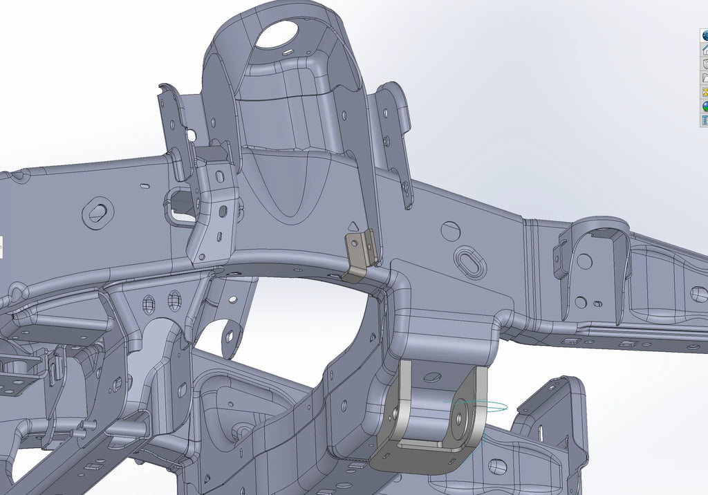 GEN 2 RAPTOR SPRING TOWER CORNER WELD IN SUPPORT GUSSET