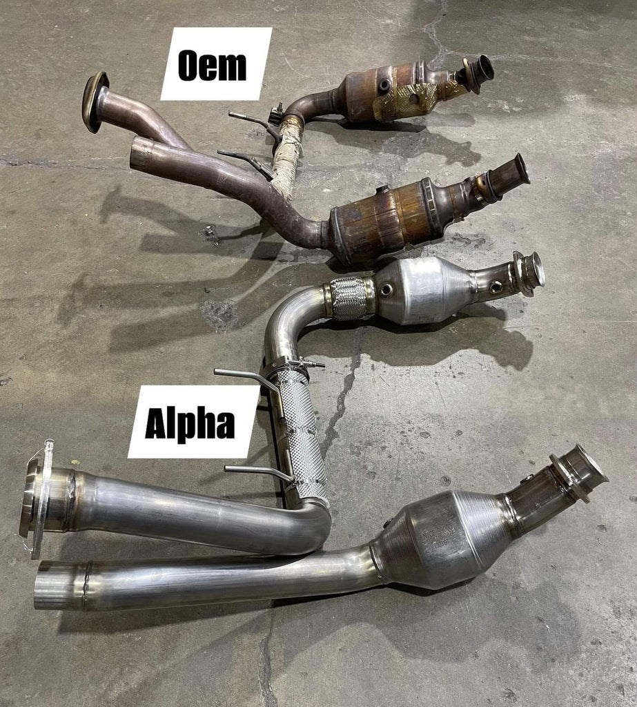 SPD 2023 - 2024 Ford 5.2L Raptor R Alpha Catted Downpipes