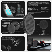 Load image into Gallery viewer, TRAXX™ - SLIM TRACK DASH BRACKET WITH DUAL MAGSAFE PHONE MOUNTS | TELESCOPING ARM | 2024-2026 FORD F-150 Raptor / Orange