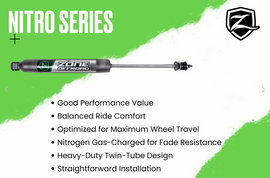 ZONE OFF-ROAD 4 INCH LIFT KIT | RAM 1500 (19-24) 4WD / LARGE BORE / LOADED STRUT NITRO SERIES FRONT