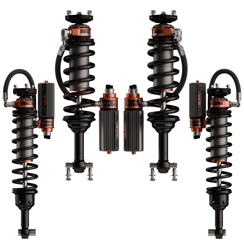 Fox 2021+ Ford Bronco 3.2 Factory Race Live Valve Coilover Kit (Connected Suspension)