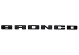 Ford Racing 2021+ Bronco Grille Lettering Overlay Kit - Black