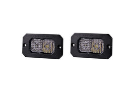 Diode Dynamics Stage Series 2in LED Pod Sport - White Combo Flush ABL (Pair)