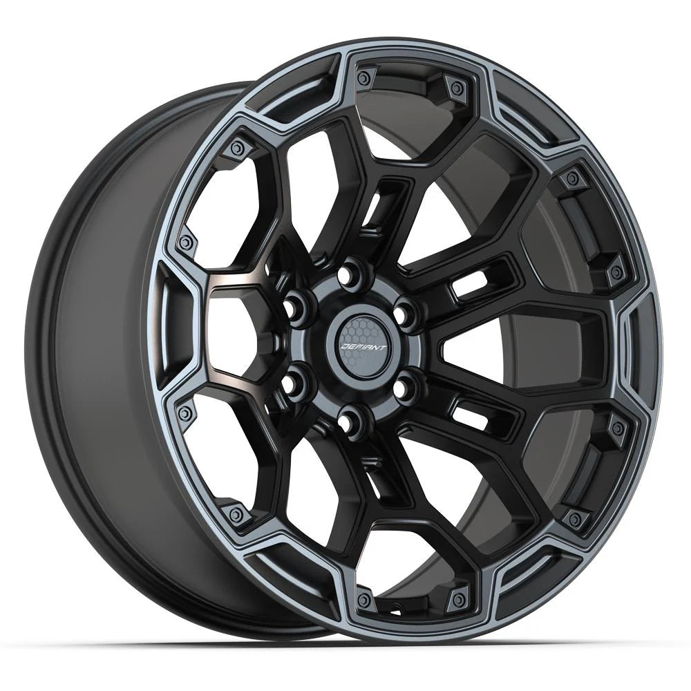 Defiant Wheels 20x9 DF03 Satin Black with Dark Satin Charcoal 2-Tone - 6x139.7 -12ET (Single)