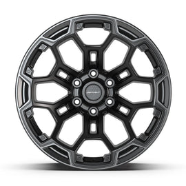 Defiant Wheels 20x9 DF03 Satin Black with Dark Satin Charcoal 2-Tone - 6x139.7 -12ET (Single)