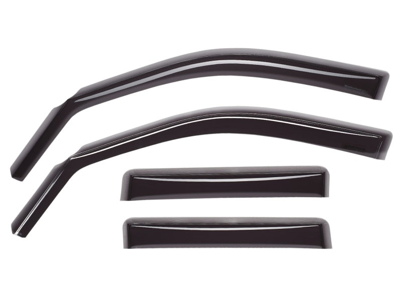 WeatherTech 24-25 Ford Ranger SuperCrew Front/Rear Side Window Deflectors - Dark Tint