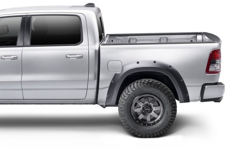 Bushwacker 19-22 Ram 1500 (Excl. Rebel/TRX) 76.3 & 67.4in Bed Forge Style Flares 4pc - Tex. Blk