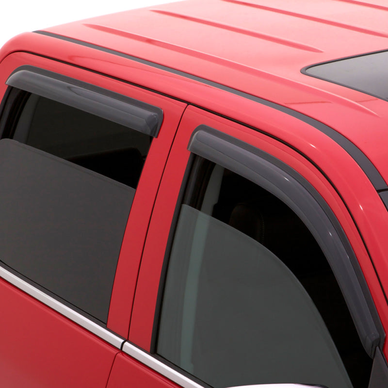 AVS 07-18 Toyota Tundra Crewmax Ventvisor Outside Mount Window Deflectors 4pc - Smoke