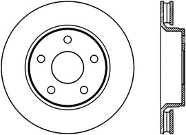 StopTech Sport Slot 07-17 Jeep Wrangler Slotted Left Front CRYO Rotor