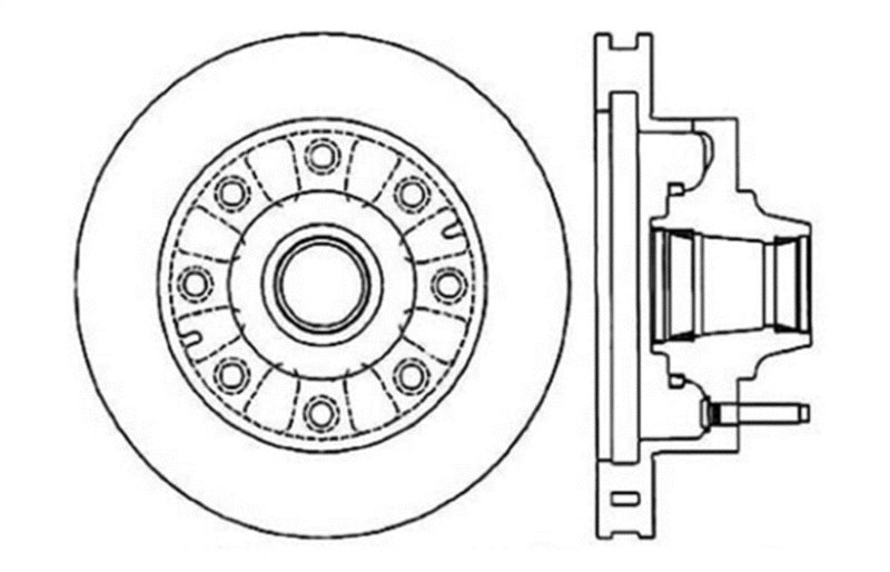 StopTech Slotted & Drilled Sport Brake Rotor