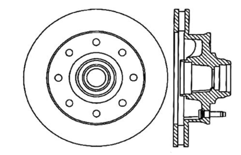 StopTech Slotted & Drilled Sport Brake Rotor