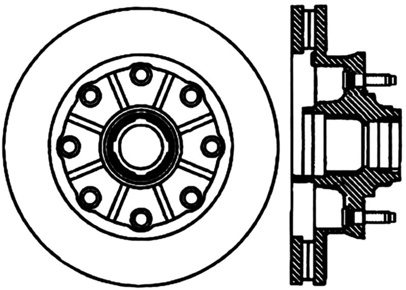 StopTech Slotted & Drilled Cryo Sport Brake Rotor - Left