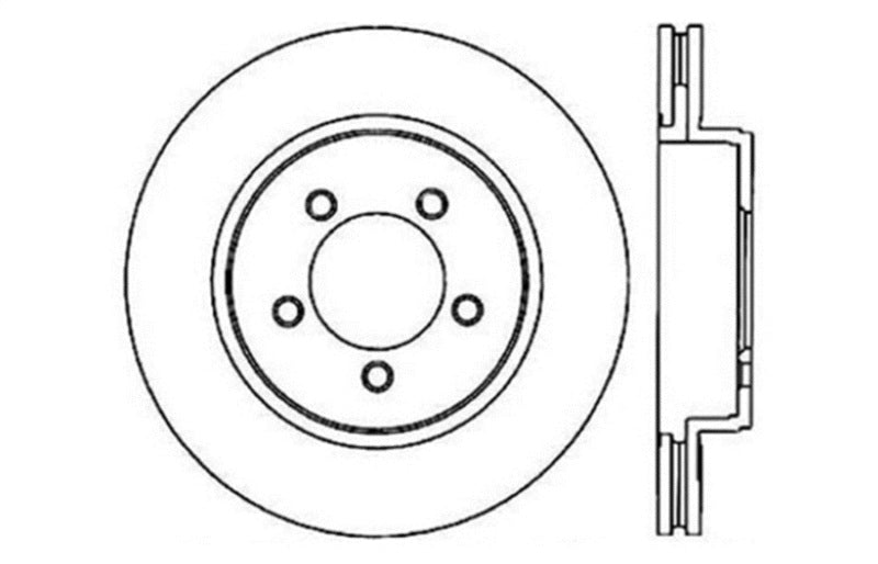 StopTech Slotted & Drilled Sport Brake Rotor