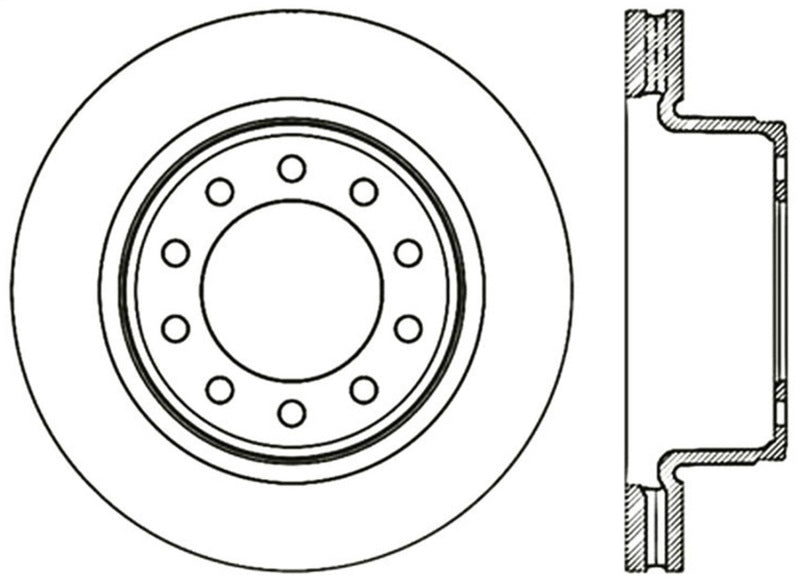 StopTech Sport Cross Drilled Brake Rotor - Front Left