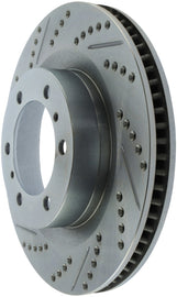 StopTech Select Sport 10-19 Toyota 4Runner Slotted & Drilled Right Front Rotor