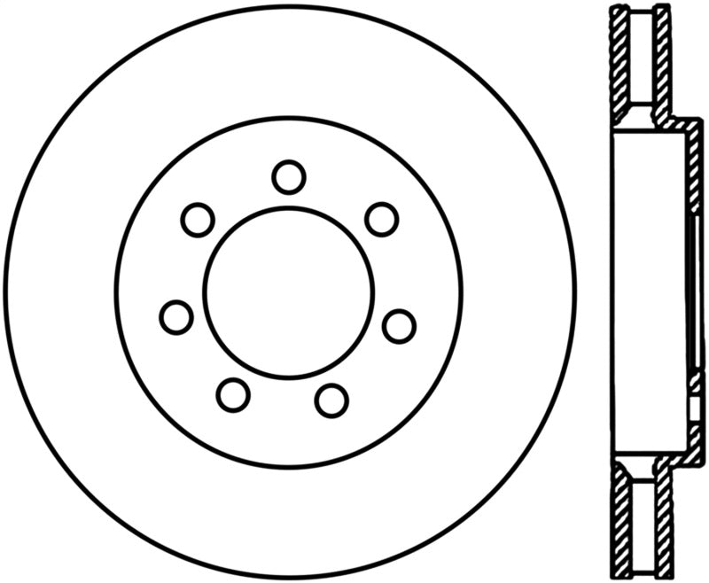 StopTech Slotted Left Cryo Sport Brake Rotor