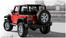 Load image into Gallery viewer, Bushwacker 07-18 Jeep Wrangler Max Pocket Style Flares 2pc Extended Coverage - Black