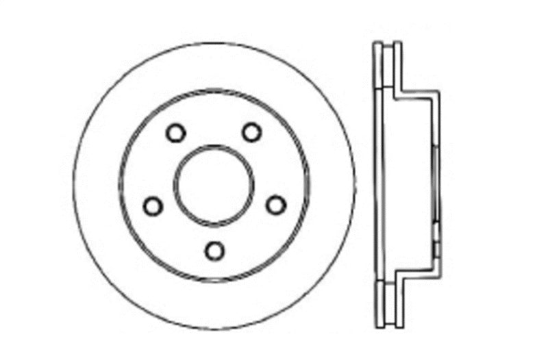 StopTech Slotted & Drilled Sport Brake Rotor