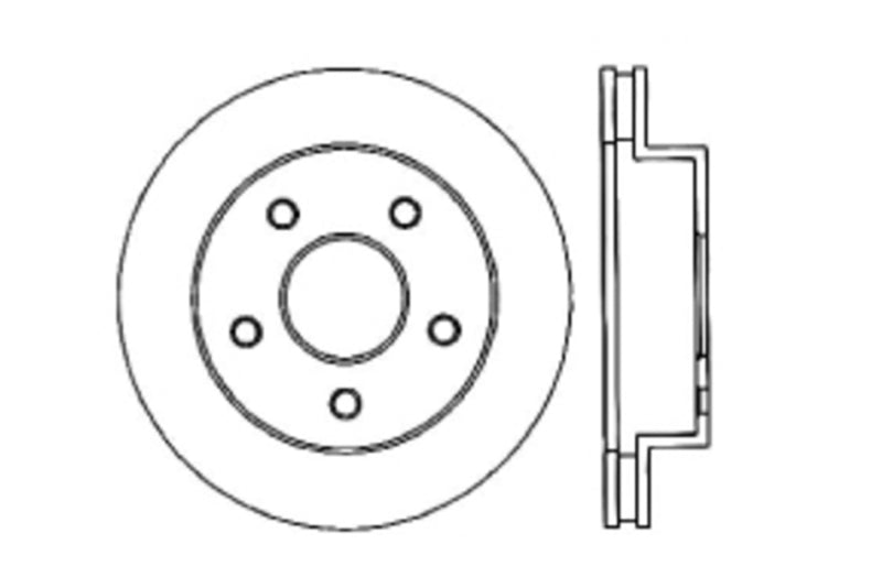 StopTech Slotted & Drilled Sport Brake Rotor