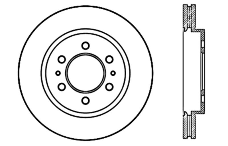 StopTech Slotted & Drilled Sport Brake Rotor