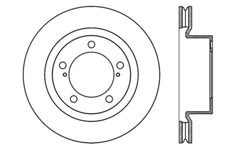 StopTech Slotted & Drilled Sport Brake Rotor