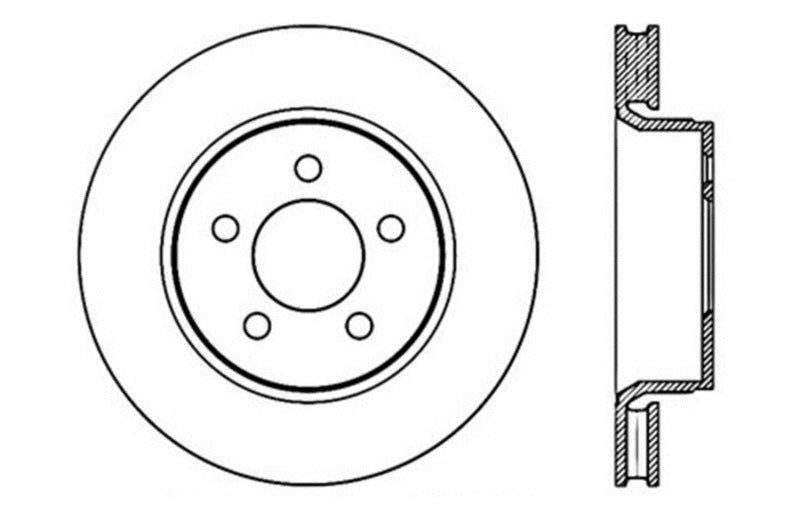 StopTech Slotted & Drilled Sport Brake Rotor