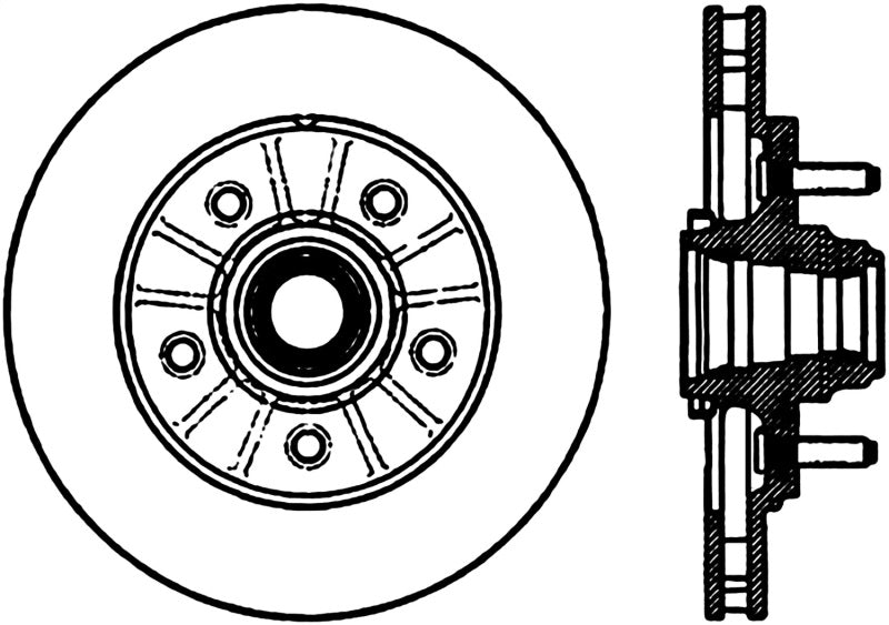 StopTech Slotted & Drilled Sport Brake Cryo Rotor 99-03 Ford Lightning