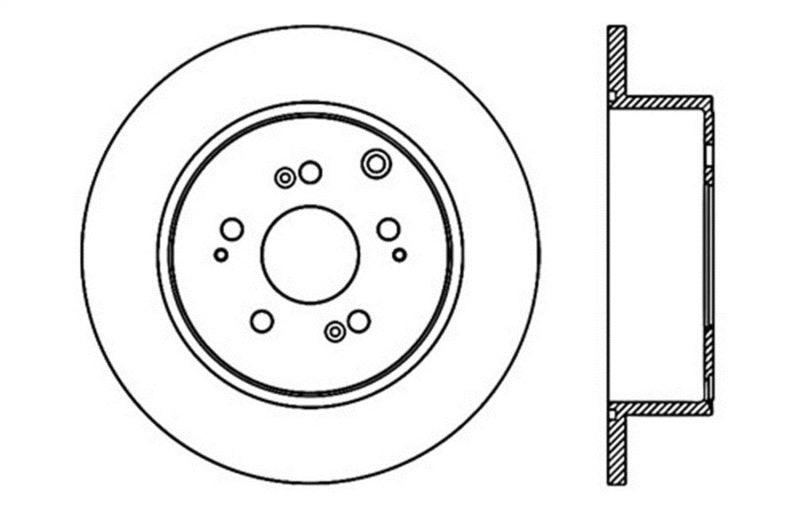 StopTech Slotted & Drilled Sport Brake Rotor