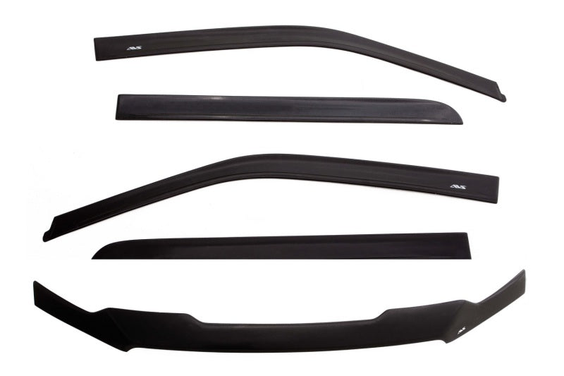 AVS 07-13 GMC Sierra 1500 Ext. Cab Ventvisor & Aeroskin Deflector Combo Kit - Matte Black