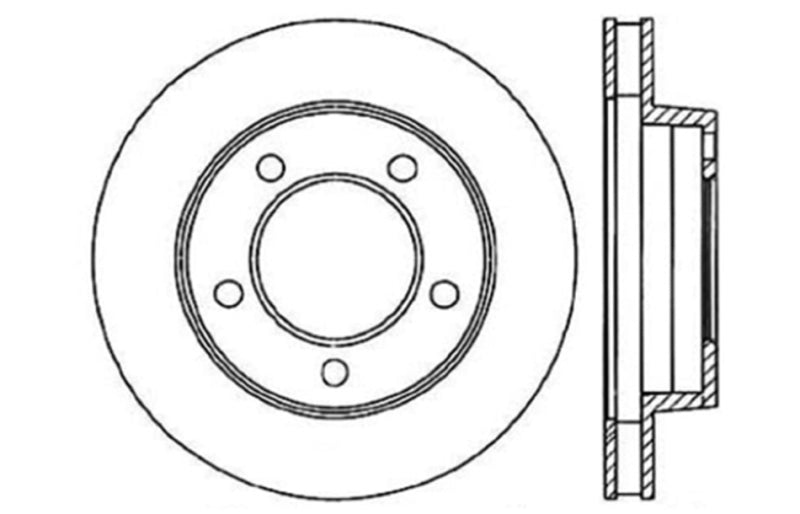 StopTech Slotted & Drilled Sport Brake Rotor