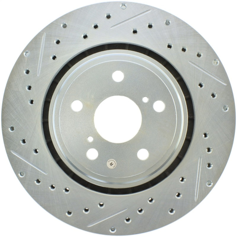 StopTech Select Sport 08-19 Toyota Highlander Sport Drilled / Slotted Front Right Brake Rotor