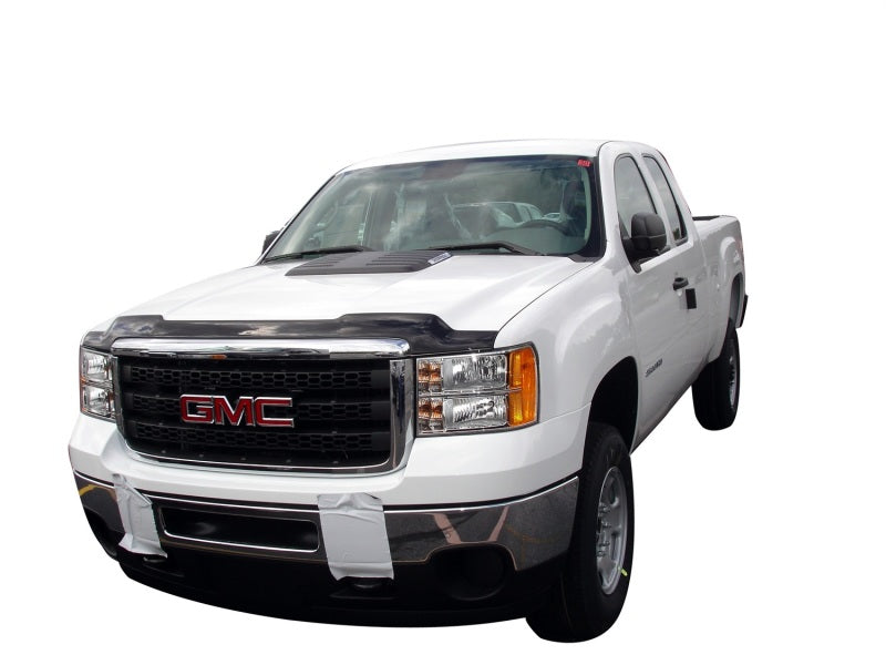 AVS 11-14 GMC Sierra 2500 Aeroskin Low Profile Acrylic Hood Shield - Smoke