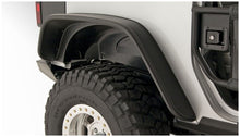 Load image into Gallery viewer, Bushwacker 07-18 Jeep Wrangler Flat Style Flares 4pc Fits 2-Door Sport Utility Only - Black