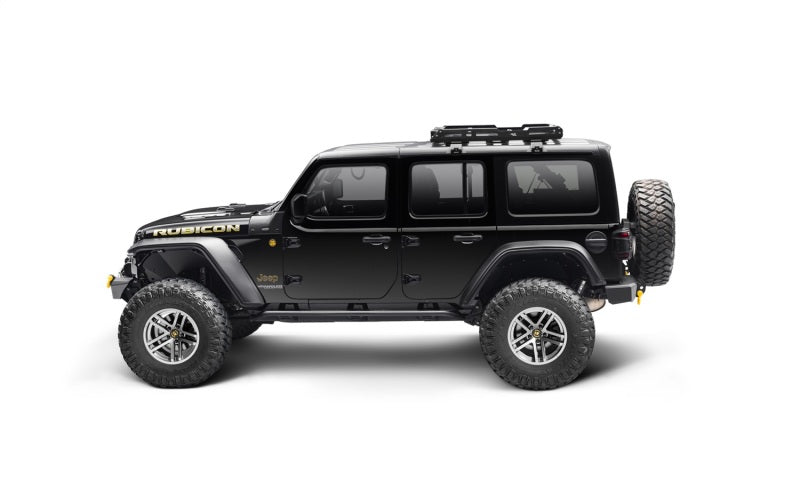 Bushwacker 18-21 Jeep Wrangler JL (2-Door & 4-Door) Flat Style Flares 4pc - Black