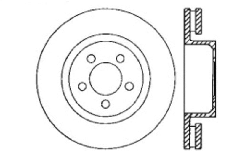 StopTech Slotted & Drilled Sport Brake Rotor