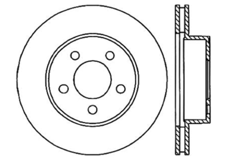 StopTech Slotted & Drilled Sport Brake Rotor